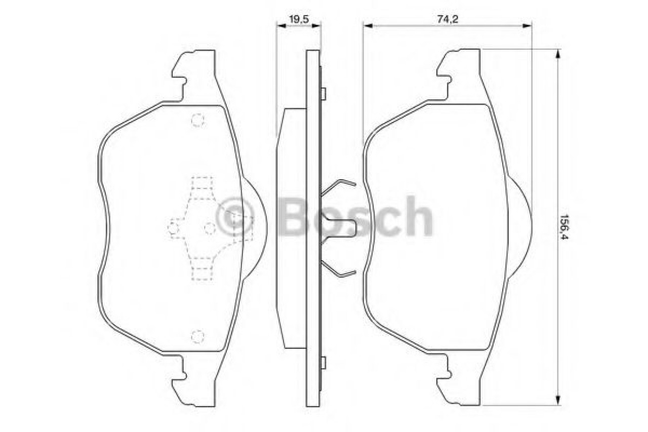 Set placute frana,frana disc VW PASSAT (3B2) (1996 - 2001) BOSCH 0 986 424 481 piesa NOUA