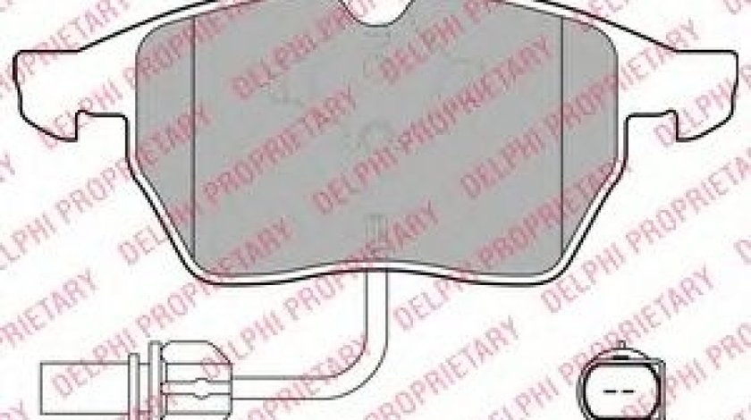 Set placute frana,frana disc VW PASSAT (3B3) (2000 - 2005) DELPHI LP1672 piesa NOUA