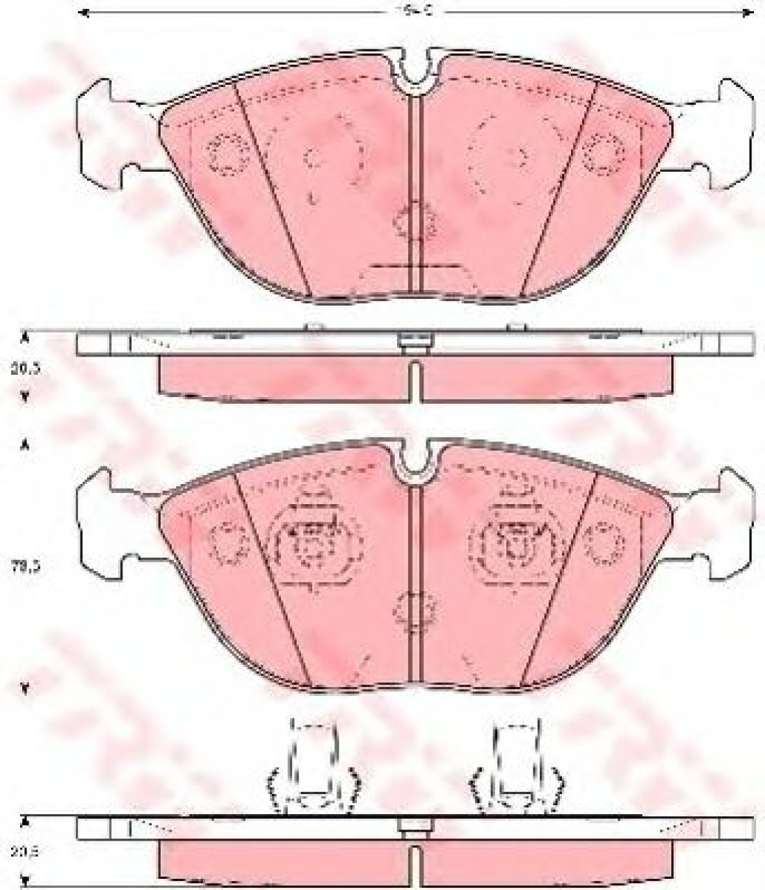 Set placute frana,frana disc VW PASSAT (3B3) (2000 - 2005) TRW GDB1285 piesa NOUA