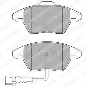 Set placute frana,frana disc VW PASSAT (3C2) (2005 - 2010) DELPHI LP1837 piesa NOUA