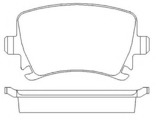 Set placute frana,frana disc VW PASSAT CC (357) (2008 - 2012) JURID 573158J piesa NOUA