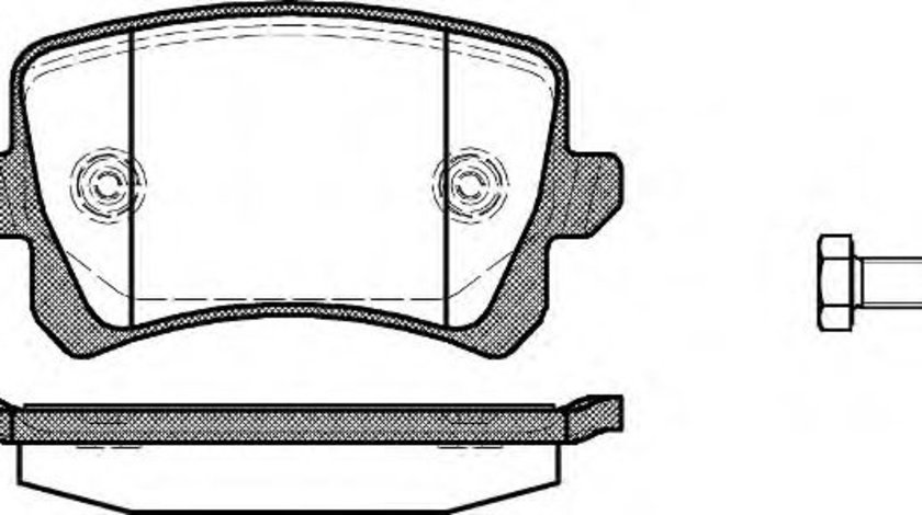 Set placute frana,frana disc VW PASSAT CC (357) (2008 - 2012) REMSA 1342.00 piesa NOUA