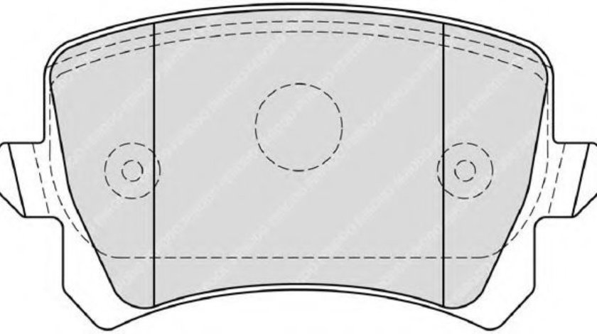 Set placute frana,frana disc VW PASSAT CC (357) (2008 - 2012) FERODO FDB4192 piesa NOUA