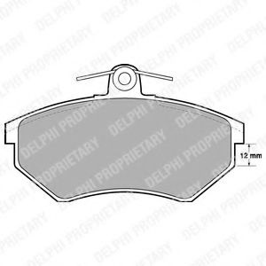 Set placute frana,frana disc VW PASSAT Variant (3A5, 35I) (1988 - 1997) DELPHI LP778 piesa NOUA
