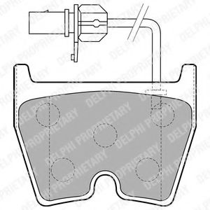 Set placute frana,frana disc VW PHAETON (3D) (2002 - 2016) DELPHI LP1856 piesa NOUA