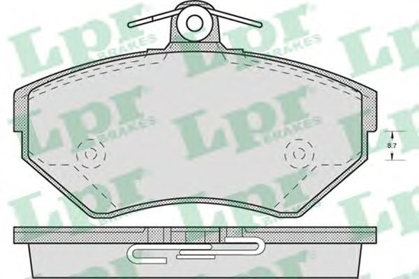 Set placute frana,frana disc VW POLO (6N1) (1994 - 1999) LPR 05P718 piesa NOUA