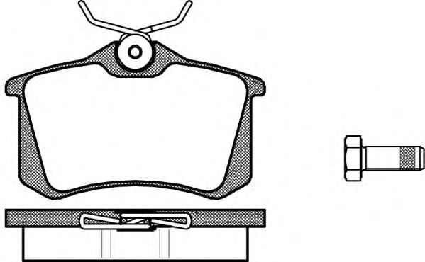 Set placute frana,frana disc VW POLO (6N1) (1994 - 1999) REMSA 0263.00 piesa NOUA