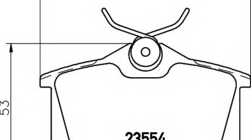 Set placute frana,frana disc VW POLO (6N1) (1994 - 1999) HELLA PAGID 8DB 355 018-111 piesa NOUA