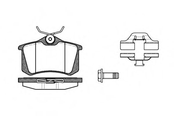 Set placute frana,frana disc VW POLO (6N1) (1994 - 1999) REMSA 0263.03 piesa NOUA