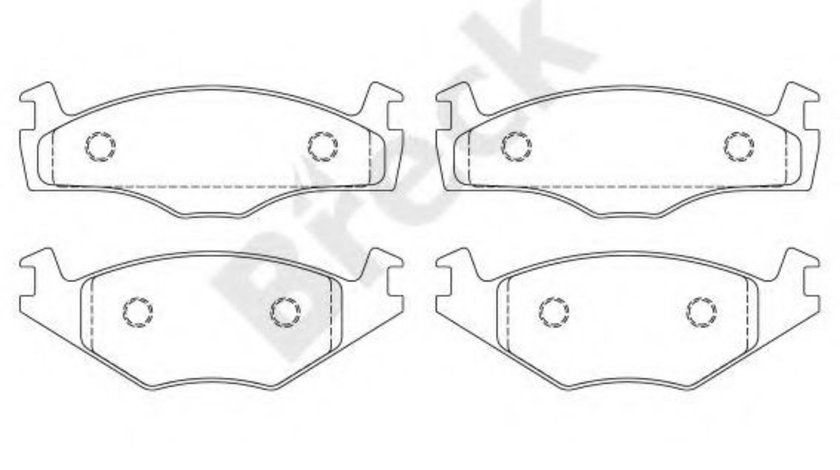 Set placute frana,frana disc VW POLO (6N1) (1994 - 1999) Break 20887 10 702 00 piesa NOUA