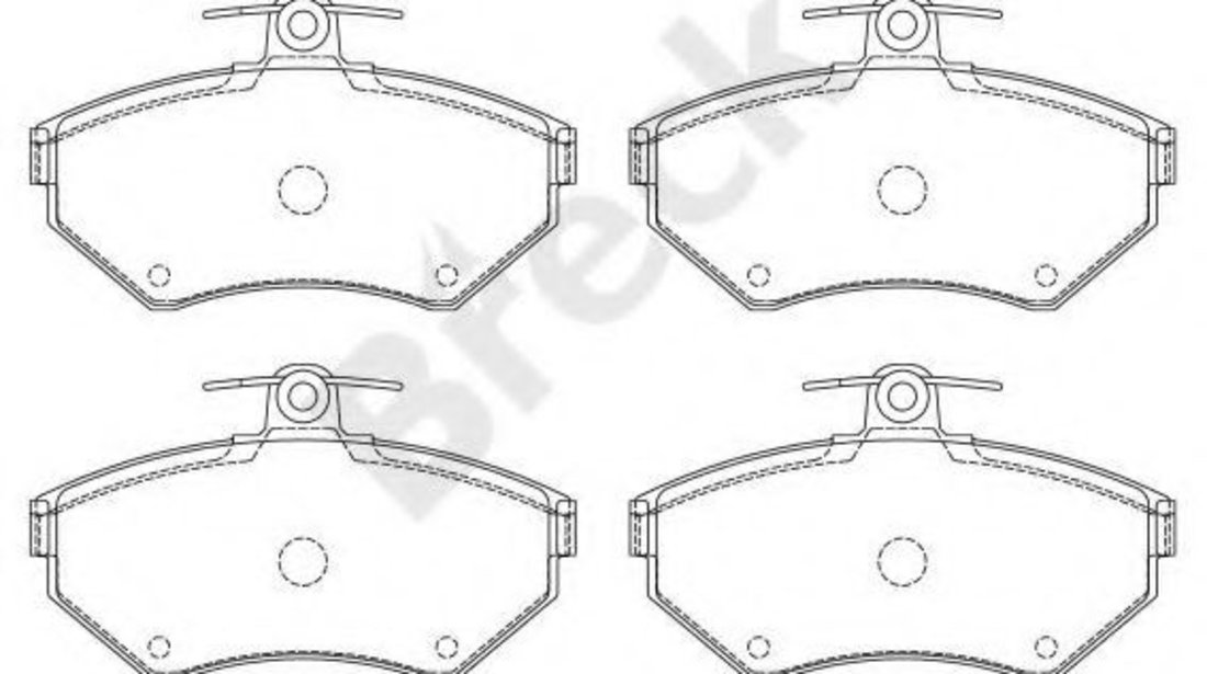 Set placute frana,frana disc VW POLO (6N2) (1999 - 2001) Break 21945 00 701 00 piesa NOUA