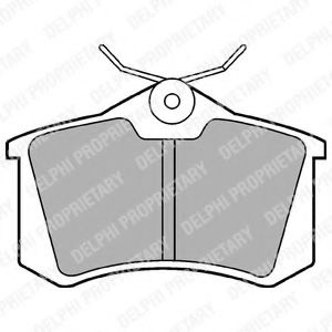 Set placute frana,frana disc VW POLO (6N2) (1999 - 2001) DELPHI LP565 piesa NOUA
