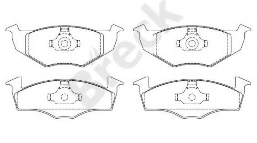 Set placute frana,frana disc VW POLO (6N2) (1999 - 2001) Break 21866 10 702 00 piesa NOUA