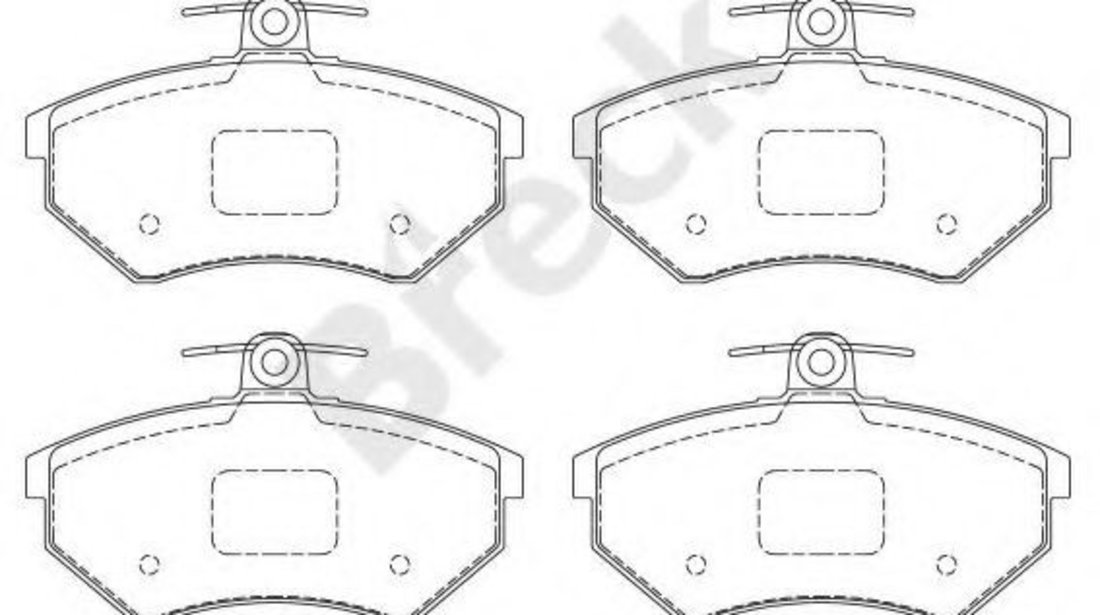 Set placute frana,frana disc VW POLO (6N2) (1999 - 2001) Break 20168 00 701 00 piesa NOUA