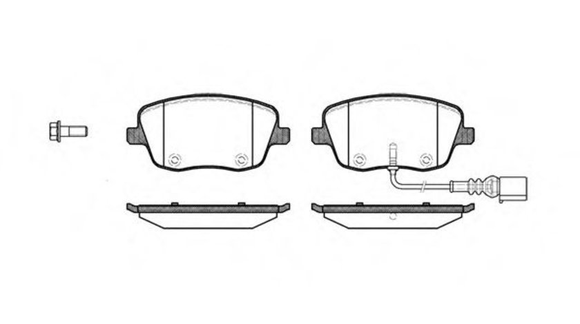 Set placute frana,frana disc VW POLO (9N) (2001 - 2012) REMSA 0775.01 piesa NOUA