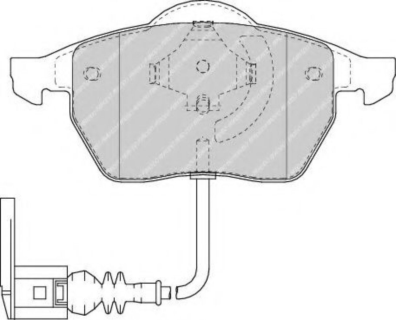 Set placute frana,frana disc VW POLO (9N) (2001 - 2012) FERODO FDB1463 piesa NOUA