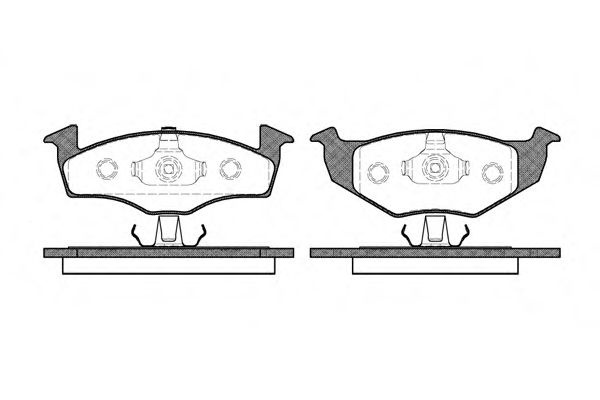 Set placute frana,frana disc VW POLO (9N) (2001 - 2012) REMSA 0609.20 piesa NOUA