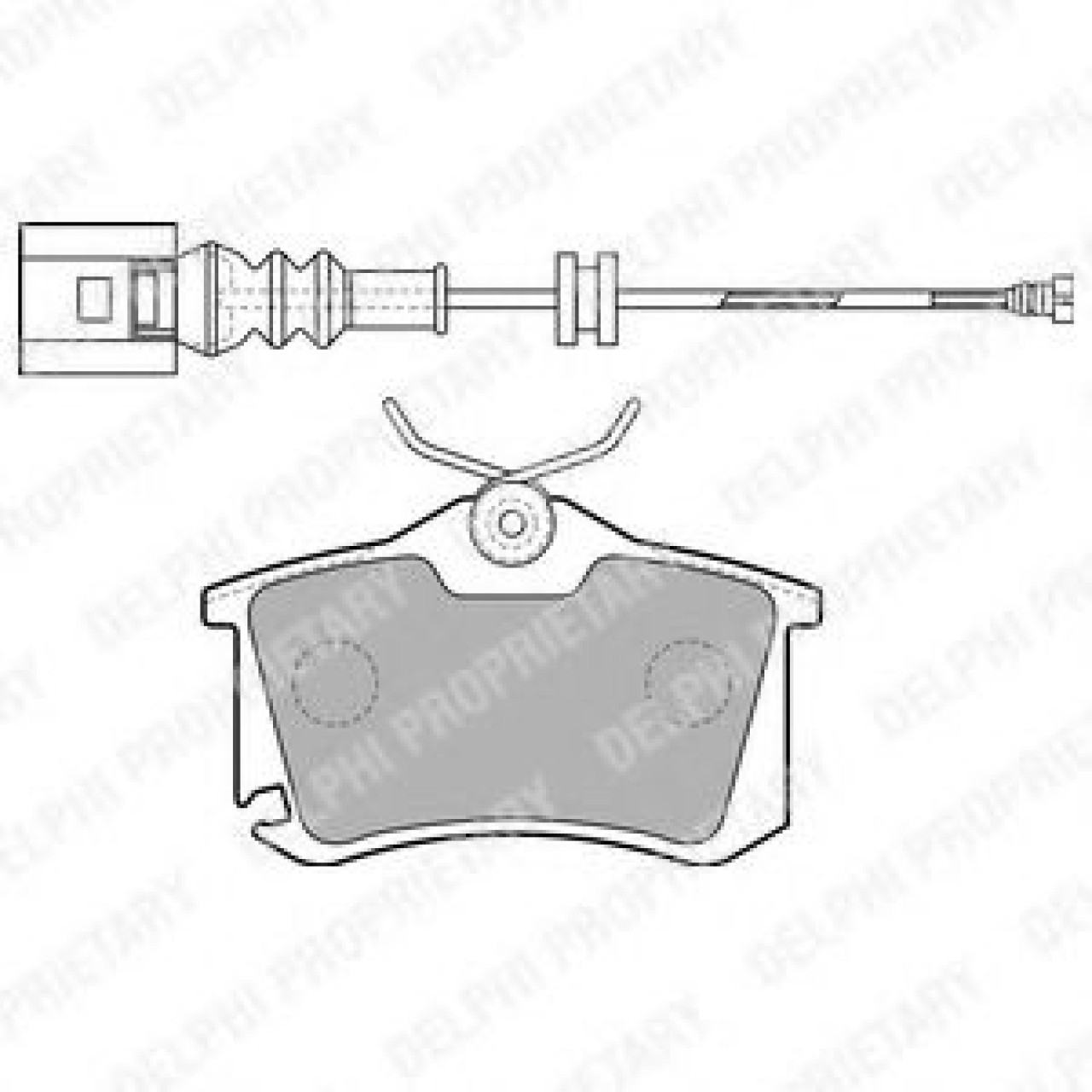 Set placute frana,frana disc VW POLO (9N) (2001 - 2012) DELPHI LP1815 piesa NOUA