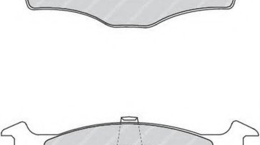 Set placute frana,frana disc VW POLO (9N) (2001 - 2012) FERODO FDB1101 piesa NOUA