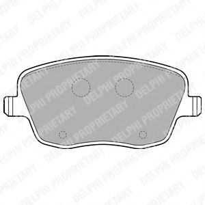 Set placute frana,frana disc VW POLO (9N) (2001 - 2012) DELPHI LP1728 piesa NOUA