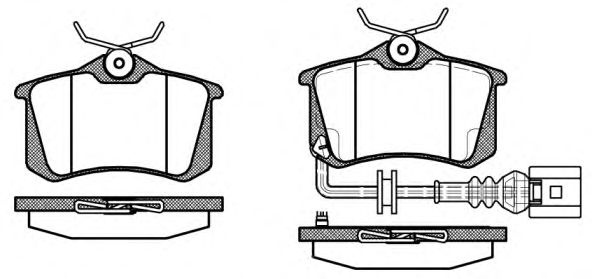 Set placute frana,frana disc VW POLO (9N) (2001 - 2012) REMSA 0263.41 piesa NOUA