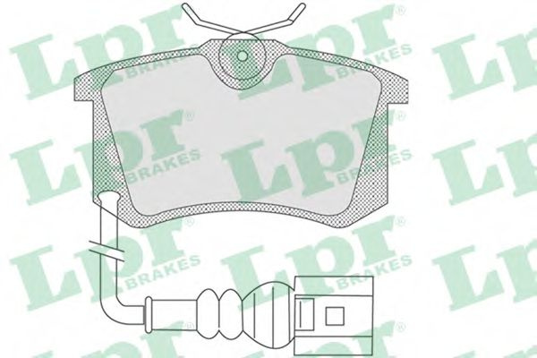 Set placute frana,frana disc VW POLO (9N) (2001 - 2012) LPR 05P853 piesa NOUA