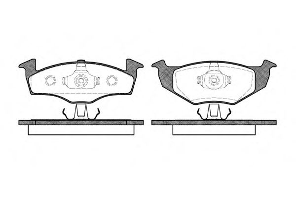 Set placute frana,frana disc VW POLO (9N) (2001 - 2012) REMSA 0609.10 piesa NOUA