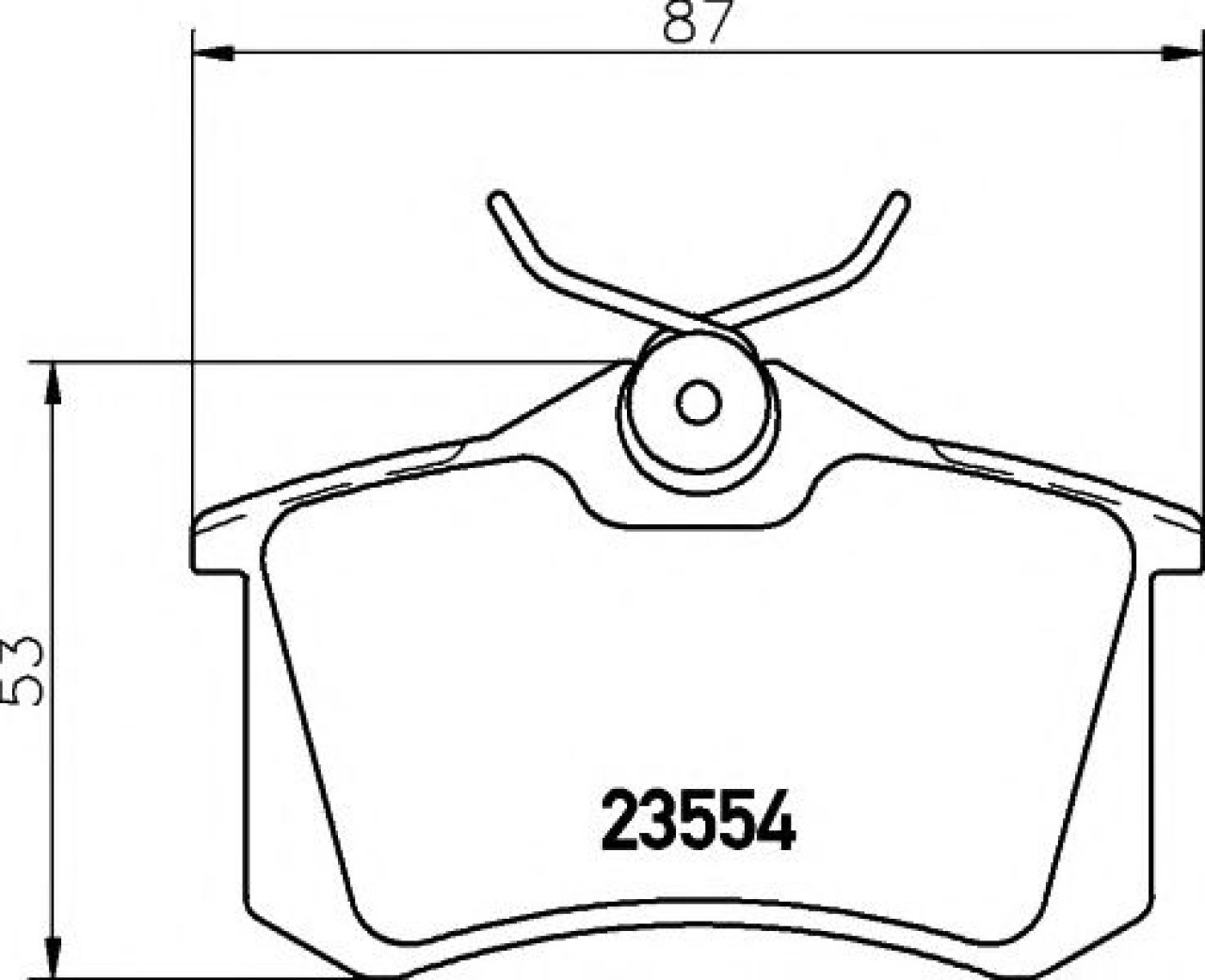 Set placute frana,frana disc VW POLO (9N) (2001 - 2012) TEXTAR 2355402 piesa NOUA
