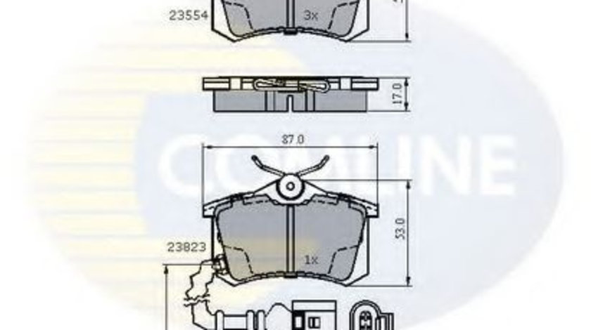 Set placute frana,frana disc VW POLO (9N) (2001 - 2012) COMLINE CBP2797 piesa NOUA