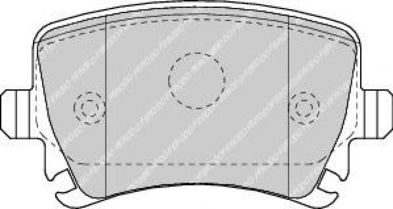Set placute frana,frana disc VW SCIROCCO (137, 138) (2008 - 2016) FERODO FDB1636 piesa NOUA