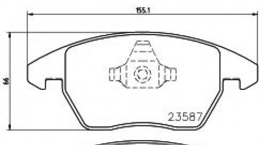 Set placute frana,frana disc VW SCIROCCO (137, 138) (2008 - 2016) TEXTAR 2358701 piesa NOUA