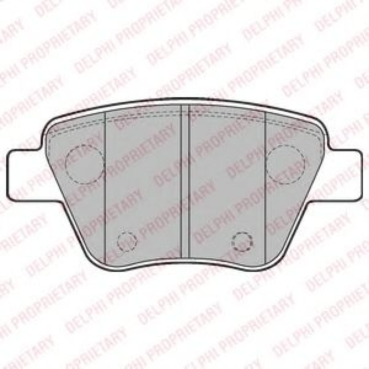 Set placute frana,frana disc VW SCIROCCO (137, 138) (2008 - 2016) DELPHI LP2178 piesa NOUA