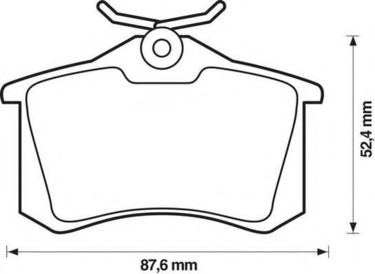 Set placute frana,frana disc VW SCIROCCO (137, 138) (2008 - 2016) JURID 571906D piesa NOUA