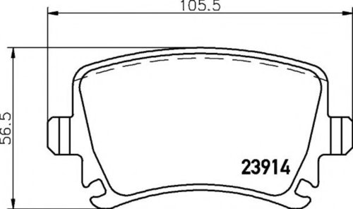 Set placute frana,frana disc VW SCIROCCO (137, 138) (2008 - 2016) TEXTAR 2391402 piesa NOUA