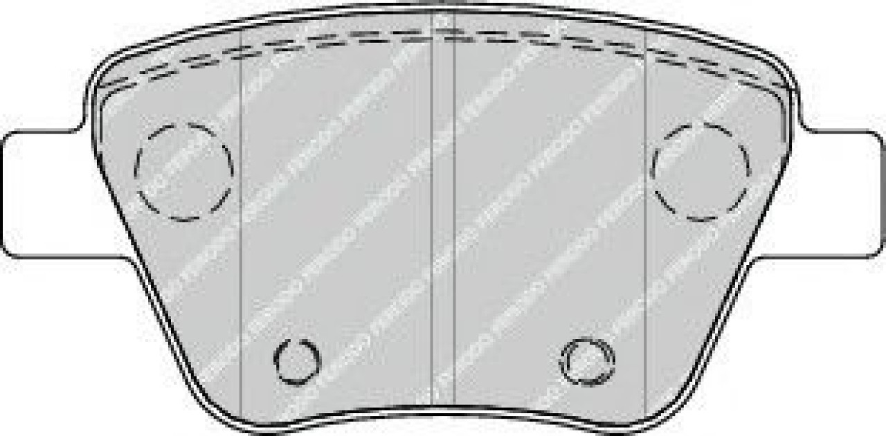 Set placute frana,frana disc VW SCIROCCO (137, 138) (2008 - 2016) FERODO FDB4316 piesa NOUA