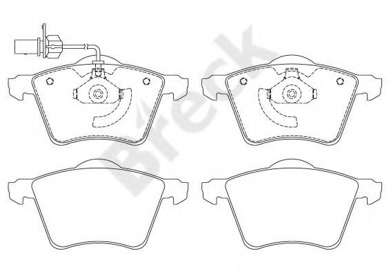 Set placute frana,frana disc VW SHARAN (7M8, 7M9, 7M6) (1995 - 2010) Break 23418 00 703 10 piesa NOUA