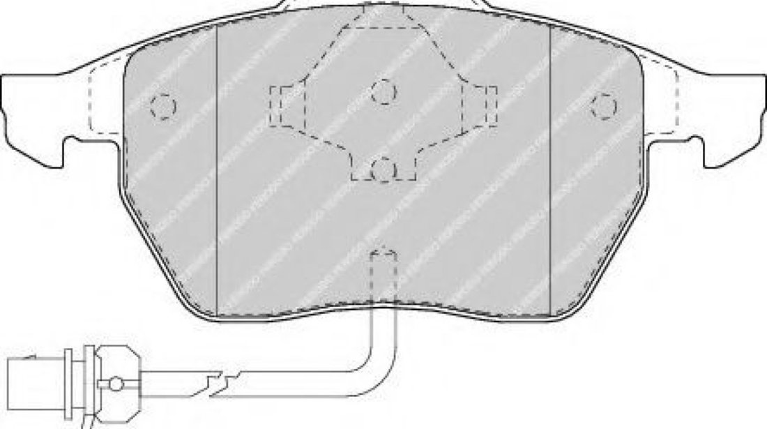 Set placute frana,frana disc VW SHARAN (7M8, 7M9, 7M6) (1995 - 2010) FERODO FDB1496 piesa NOUA