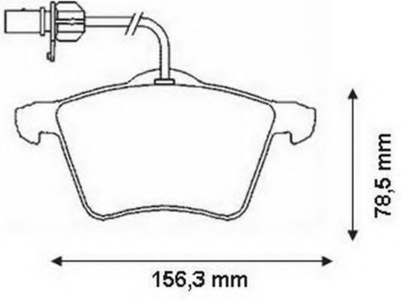 Set placute frana,frana disc VW SHARAN (7M8, 7M9, 7M6) (1995 - 2010) JURID 573206J piesa NOUA