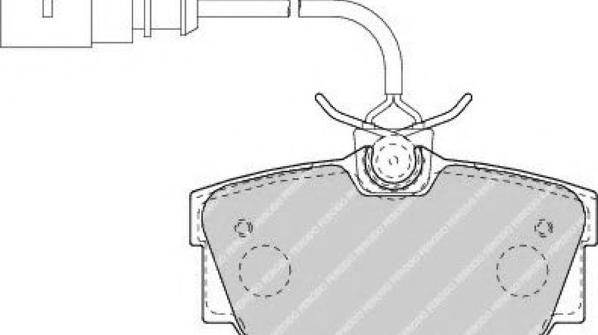 Set placute frana,frana disc VW SHARAN (7M8, 7M9, 7M6) (1995 - 2010) FERODO FDB1482 piesa NOUA