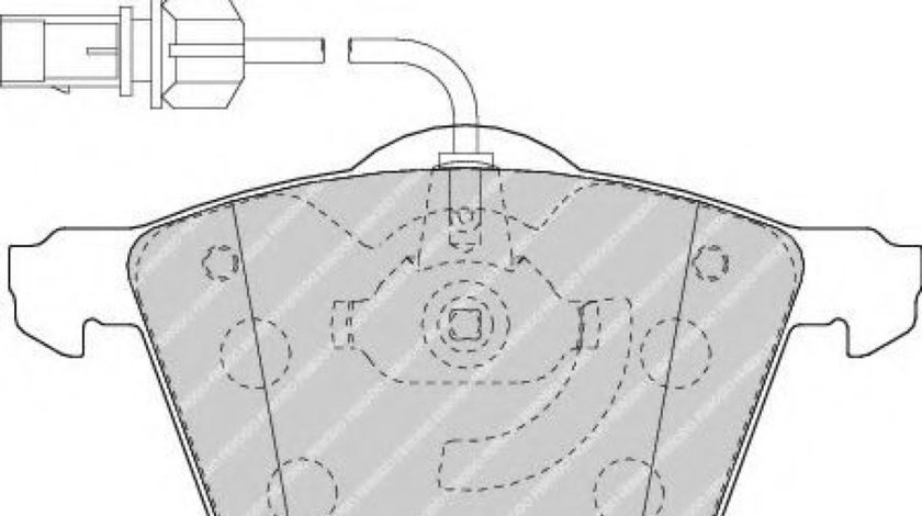 Set placute frana,frana disc VW SHARAN (7M8, 7M9, 7M6) (1995 - 2010) FERODO FDB1654 piesa NOUA