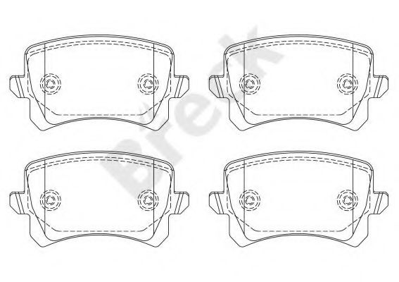 Set placute frana,frana disc VW SHARAN (7N1, 7N2) (2010 - 2016) Break 24483 00 704 10 piesa NOUA