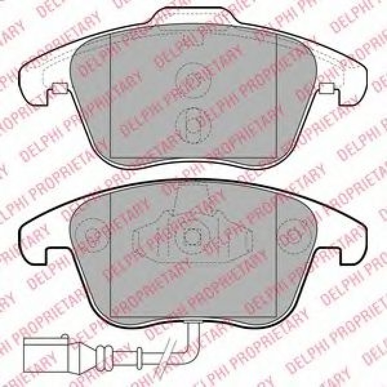Set placute frana,frana disc VW SHARAN (7N1, 7N2) (2010 - 2016) DELPHI LP2110 piesa NOUA