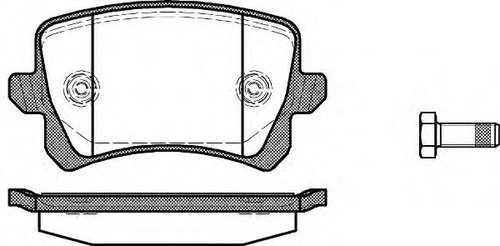 Set placute frana,frana disc VW TIGUAN (5N) (2007 - 2016) REMSA 1342.00 piesa NOUA