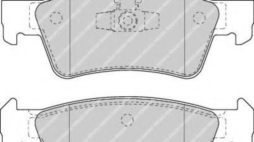 Set placute frana,frana disc VW TOUAREG (7LA, 7L6, 7L7) (2002 - 2010) FERODO FDB1460 piesa NOUA