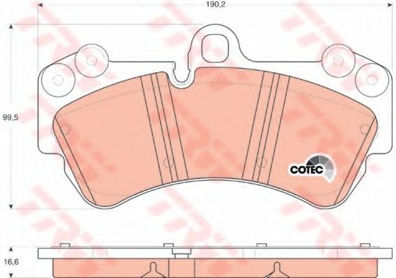 Set placute frana,frana disc VW TOUAREG (7LA, 7L6, 7L7) (2002 - 2010) TRW GDB1547 piesa NOUA