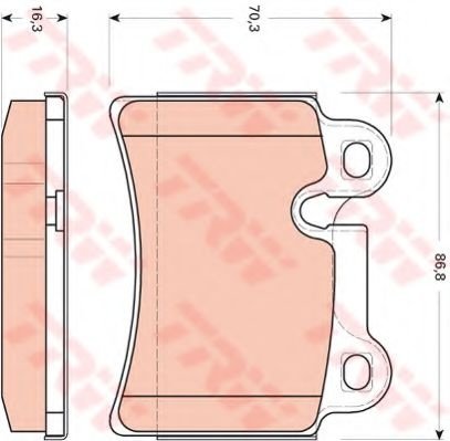 Set placute frana,frana disc VW TOUAREG (7LA, 7L6, 7L7) (2002 - 2010) TRW GDB1722 piesa NOUA