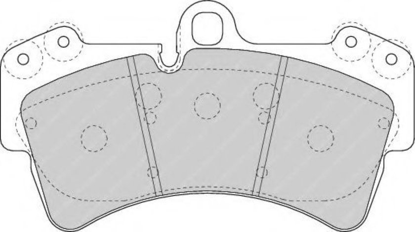 Set placute frana,frana disc VW TOUAREG (7LA, 7L6, 7L7) (2002 - 2010) FERODO FDB1626 piesa NOUA