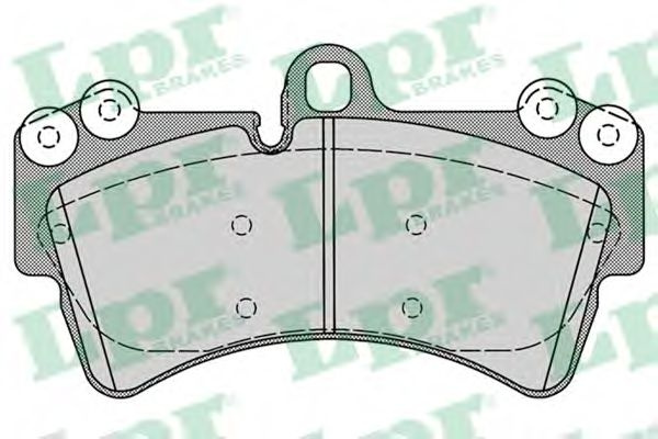 Set placute frana,frana disc VW TOUAREG (7LA, 7L6, 7L7) (2002 - 2010) LPR 05P1257 piesa NOUA