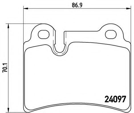 Set placute frana,frana disc VW TOUAREG (7LA, 7L6, 7L7) (2002 - 2010) BREMBO P 85 111 piesa NOUA