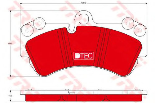 Set placute frana,frana disc VW TOUAREG (7LA, 7L6, 7L7) (2002 - 2010) TRW GDB1547DTE piesa NOUA